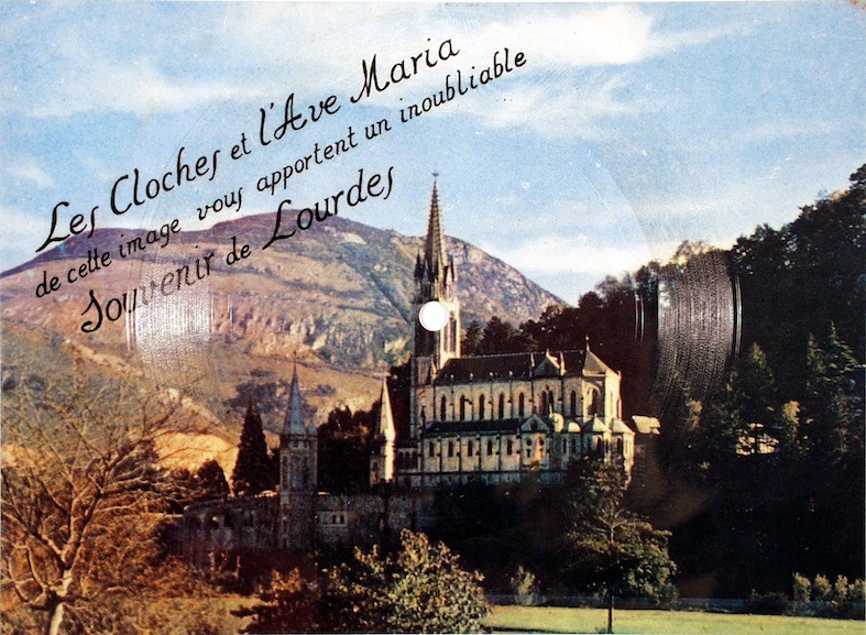 Carte Postale Sonore Souvenir de Lourdes