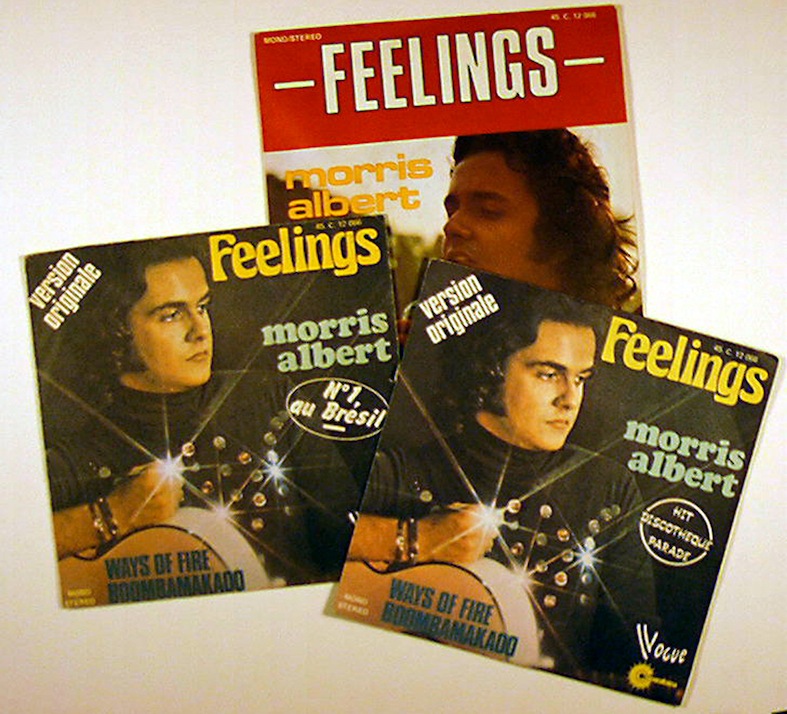 Morris Albert 'Feelings, 1975, Trois Pochettes