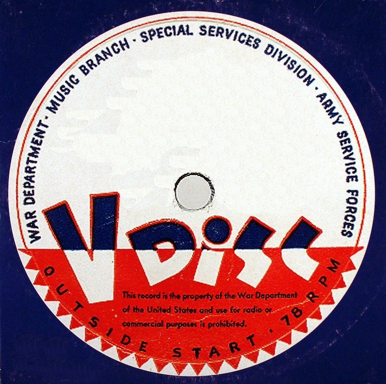 Etiquette Centrale Originale de la Collection V-Disc